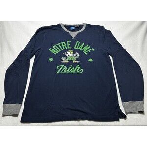 Notre Dame Fighting Irish Adidas Long Sleeve Shirt With Elbow Pads Large
